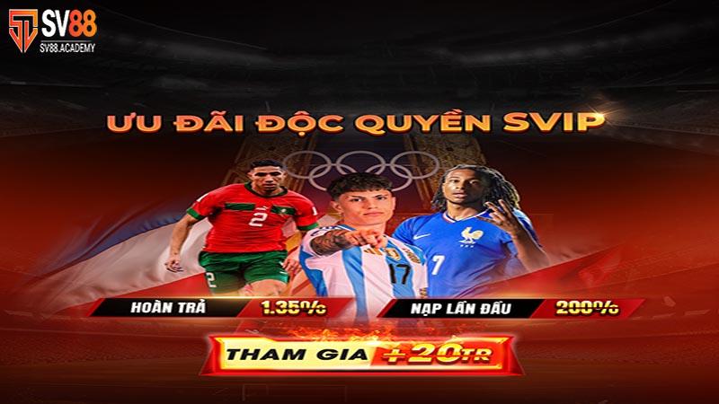 Ưu đãi đặc quyền SVIP tại SV88